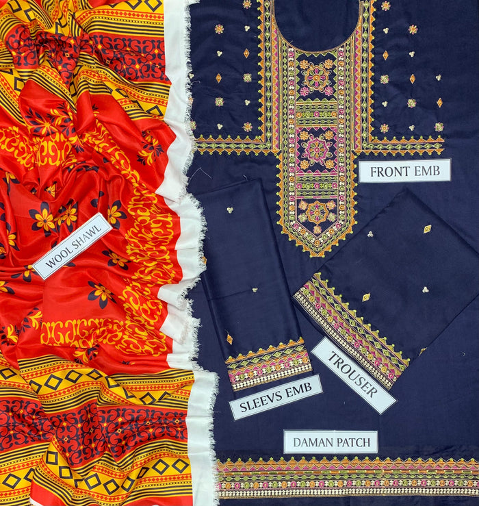 KAMRA | Dhanak 3Pc - D425