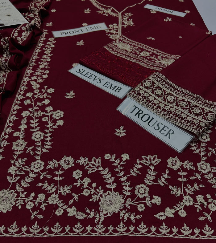 AZURE | 3pc Dhanak - D412